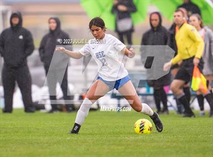 Thumbnail 3 in Noblesville vs Hamilton Southeastern (IHSAA Sectional 8 semi-final playoff) photogallery.