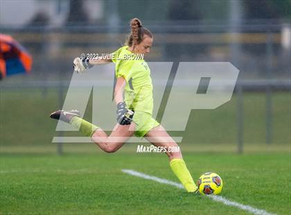 Thumbnail 1 in Noblesville vs Hamilton Southeastern (IHSAA Sectional 8 semi-final playoff) photogallery.