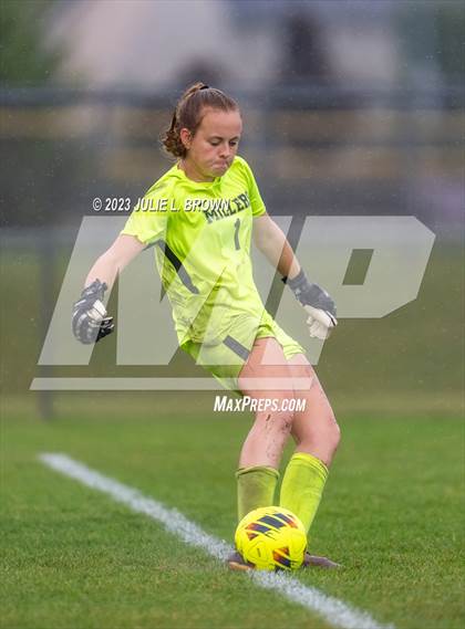 Thumbnail 3 in Noblesville vs Hamilton Southeastern (IHSAA Sectional 8 semi-final playoff) photogallery.