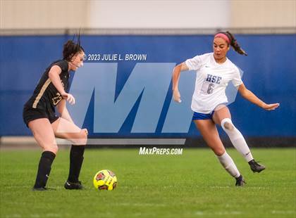 Thumbnail 1 in Noblesville vs Hamilton Southeastern (IHSAA Sectional 8 semi-final playoff) photogallery.