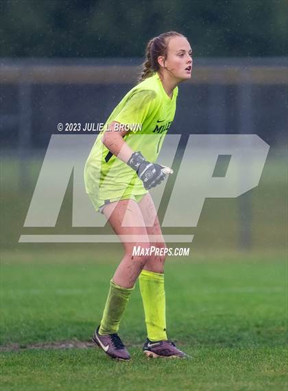 Thumbnail 1 in Noblesville vs Hamilton Southeastern (IHSAA Sectional 8 semi-final playoff) photogallery.