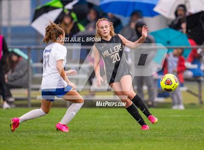 Thumbnail 2 in Noblesville vs Hamilton Southeastern (IHSAA Sectional 8 semi-final playoff) photogallery.
