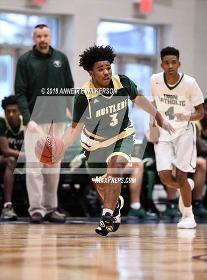 Thumbnail 2 in Tampa Catholic vs. Melbourne Central Catholic (First Academy Shootout) photogallery.