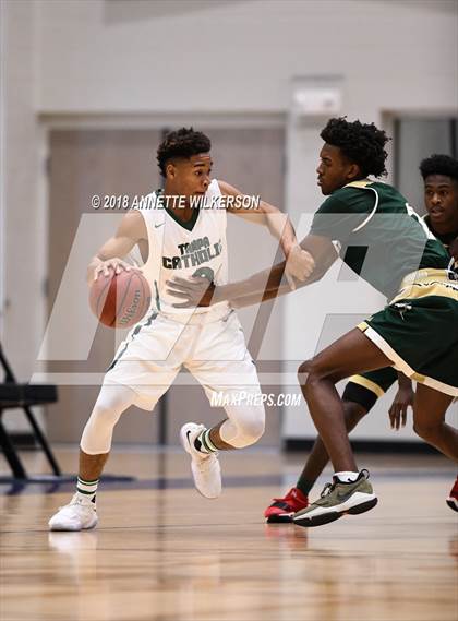 Thumbnail 3 in Tampa Catholic vs. Melbourne Central Catholic (First Academy Shootout) photogallery.