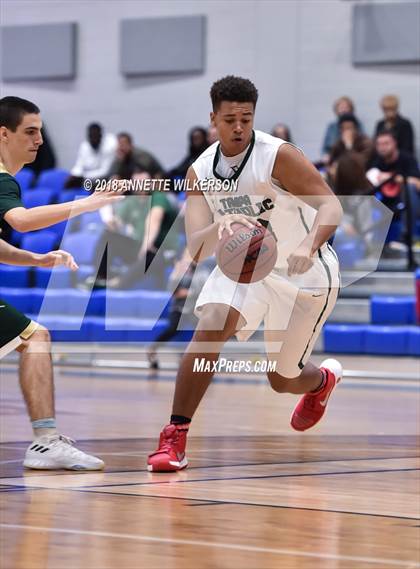 Thumbnail 1 in Tampa Catholic vs. Melbourne Central Catholic (First Academy Shootout) photogallery.