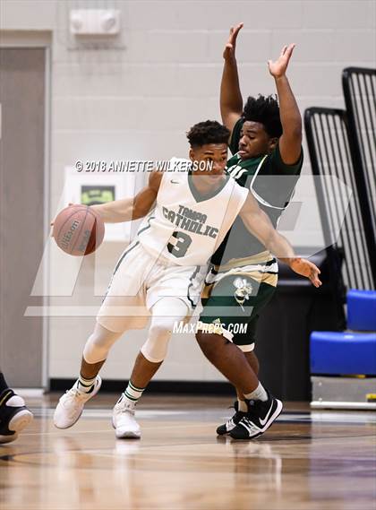 Thumbnail 2 in Tampa Catholic vs. Melbourne Central Catholic (First Academy Shootout) photogallery.