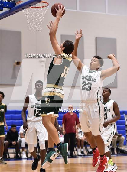 Thumbnail 1 in Tampa Catholic vs. Melbourne Central Catholic (First Academy Shootout) photogallery.