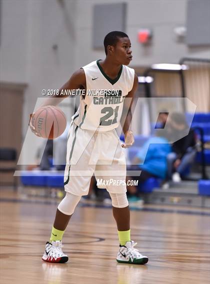 Thumbnail 1 in Tampa Catholic vs. Melbourne Central Catholic (First Academy Shootout) photogallery.