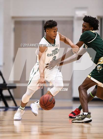Thumbnail 2 in Tampa Catholic vs. Melbourne Central Catholic (First Academy Shootout) photogallery.