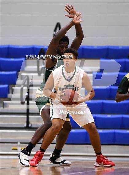 Thumbnail 1 in Tampa Catholic vs. Melbourne Central Catholic (First Academy Shootout) photogallery.