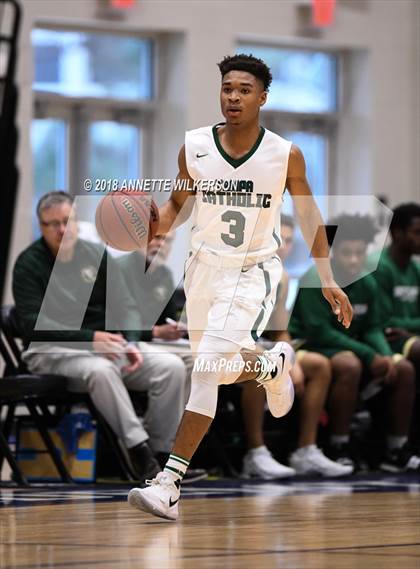 Thumbnail 2 in Tampa Catholic vs. Melbourne Central Catholic (First Academy Shootout) photogallery.