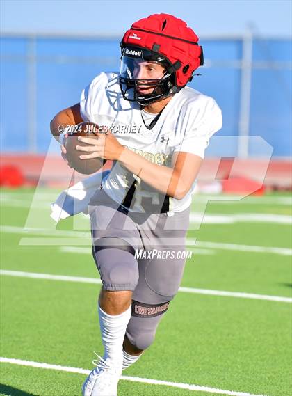 Thumbnail 3 in Centennial vs Faith Lutheran (Scrimmage) photogallery.