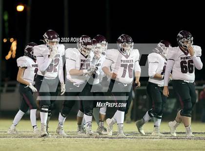 Thumbnail 1 in Pioneer-Pleasant Vale @ Velma-Alma (OSSAA Class B - Quarterfinal Playoff) photogallery.