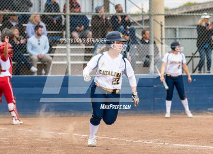 Thumbnail 2 in CCS Division II Softball Championship (Carmel vs. Santa Catalina) photogallery.