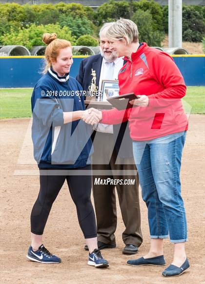 Thumbnail 3 in CCS Division II Softball Championship (Carmel vs. Santa Catalina) photogallery.