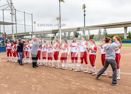 Thumbnail 1 in CCS Division II Softball Championship (Carmel vs. Santa Catalina) photogallery.
