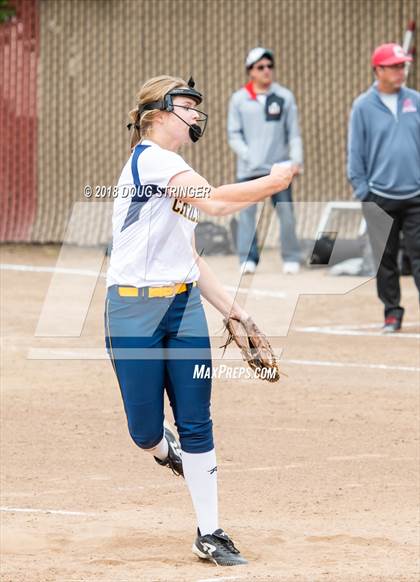 Thumbnail 1 in CCS Division II Softball Championship (Carmel vs. Santa Catalina) photogallery.
