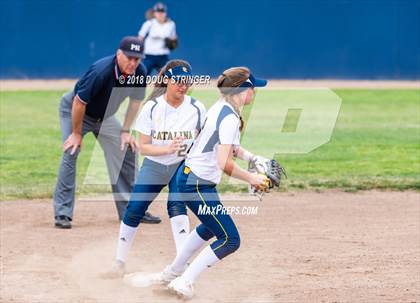Thumbnail 2 in CCS Division II Softball Championship (Carmel vs. Santa Catalina) photogallery.