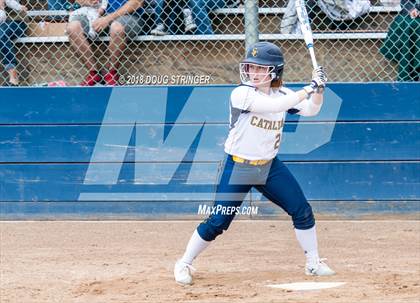 Thumbnail 2 in CCS Division II Softball Championship (Carmel vs. Santa Catalina) photogallery.