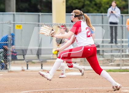 Thumbnail 2 in CCS Division II Softball Championship (Carmel vs. Santa Catalina) photogallery.