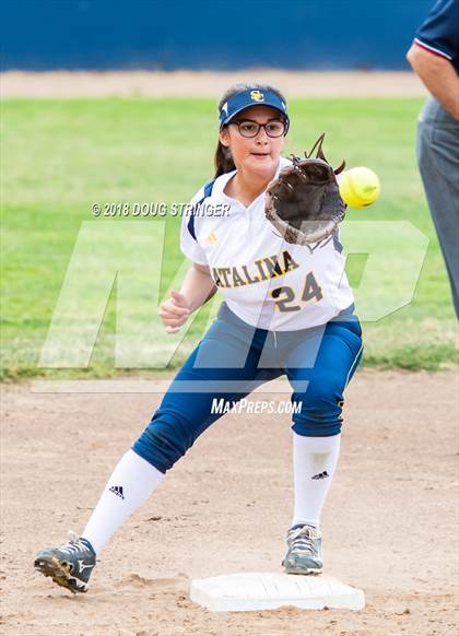 Thumbnail 1 in CCS Division II Softball Championship (Carmel vs. Santa Catalina) photogallery.