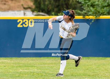 Thumbnail 2 in CCS Division II Softball Championship (Carmel vs. Santa Catalina) photogallery.