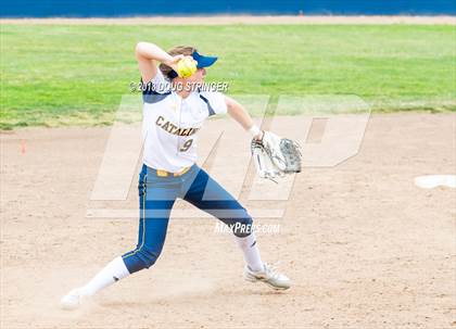 Thumbnail 1 in CCS Division II Softball Championship (Carmel vs. Santa Catalina) photogallery.