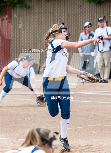 Thumbnail 3 in CCS Division II Softball Championship (Carmel vs. Santa Catalina) photogallery.