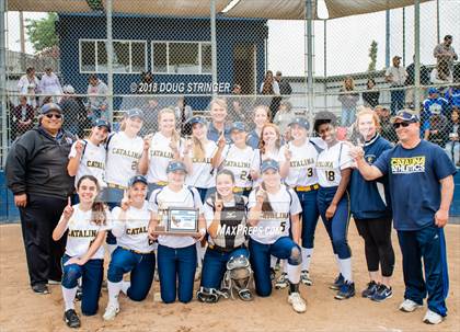 Thumbnail 1 in CCS Division II Softball Championship (Carmel vs. Santa Catalina) photogallery.