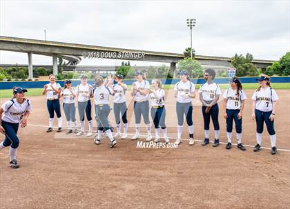Thumbnail 3 in CCS Division II Softball Championship (Carmel vs. Santa Catalina) photogallery.