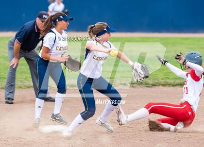Thumbnail 3 in CCS Division II Softball Championship (Carmel vs. Santa Catalina) photogallery.