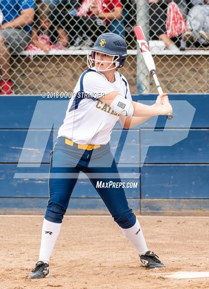 Thumbnail 2 in CCS Division II Softball Championship (Carmel vs. Santa Catalina) photogallery.