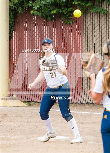 Thumbnail 2 in CCS Division II Softball Championship (Carmel vs. Santa Catalina) photogallery.