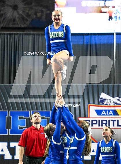 Thumbnail 1 in Xavier College Prep - Stunt Game Day Championships (AIA Division I)  photogallery.