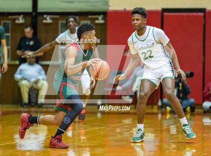 Thumbnail 3 in Cathedral vs. Lawrence North (IHSAA 4A Sectional Final) photogallery.