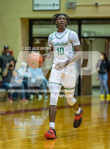 Thumbnail 2 in Cathedral vs. Lawrence North (IHSAA 4A Sectional Final) photogallery.