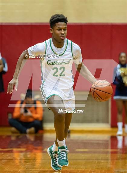 Thumbnail 1 in Cathedral vs. Lawrence North (IHSAA 4A Sectional Final) photogallery.