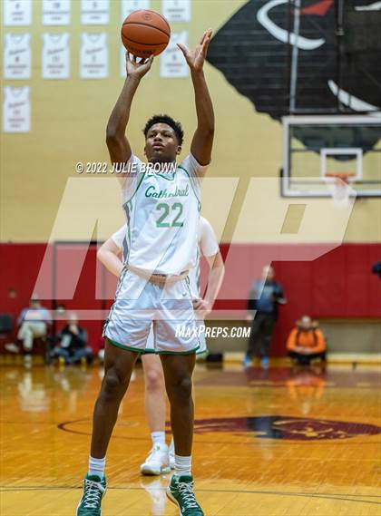 Thumbnail 3 in Cathedral vs. Lawrence North (IHSAA 4A Sectional Final) photogallery.