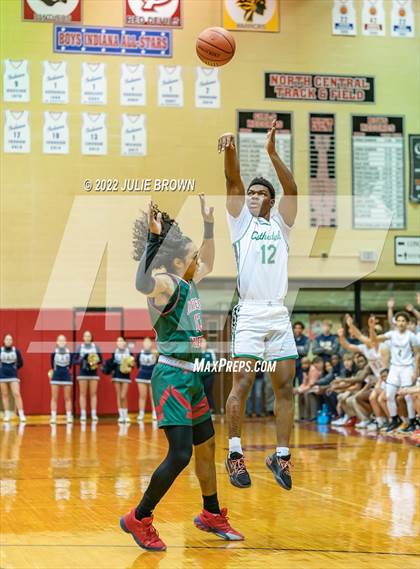 Thumbnail 3 in Cathedral vs. Lawrence North (IHSAA 4A Sectional Final) photogallery.
