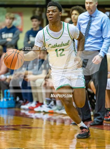 Thumbnail 1 in Cathedral vs. Lawrence North (IHSAA 4A Sectional Final) photogallery.