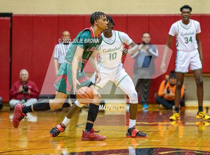 Thumbnail 2 in Cathedral vs. Lawrence North (IHSAA 4A Sectional Final) photogallery.