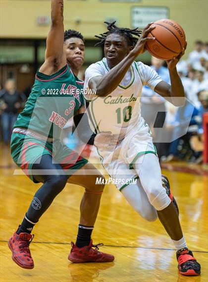 Thumbnail 1 in Cathedral vs. Lawrence North (IHSAA 4A Sectional Final) photogallery.