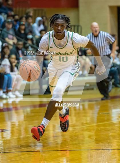 Thumbnail 1 in Cathedral vs. Lawrence North (IHSAA 4A Sectional Final) photogallery.