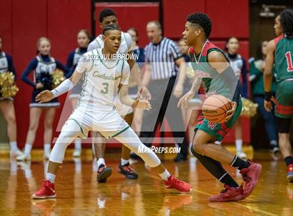 Thumbnail 2 in Cathedral vs. Lawrence North (IHSAA 4A Sectional Final) photogallery.
