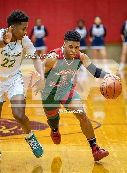 Thumbnail 1 in Cathedral vs. Lawrence North (IHSAA 4A Sectional Final) photogallery.