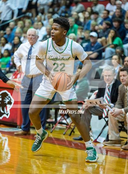 Thumbnail 3 in Cathedral vs. Lawrence North (IHSAA 4A Sectional Final) photogallery.