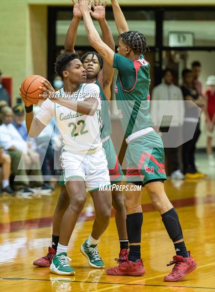 Thumbnail 3 in Cathedral vs. Lawrence North (IHSAA 4A Sectional Final) photogallery.