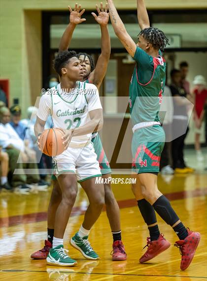 Thumbnail 2 in Cathedral vs. Lawrence North (IHSAA 4A Sectional Final) photogallery.