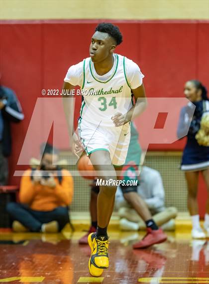 Thumbnail 3 in Cathedral vs. Lawrence North (IHSAA 4A Sectional Final) photogallery.