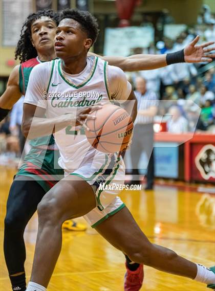 Thumbnail 1 in Cathedral vs. Lawrence North (IHSAA 4A Sectional Final) photogallery.